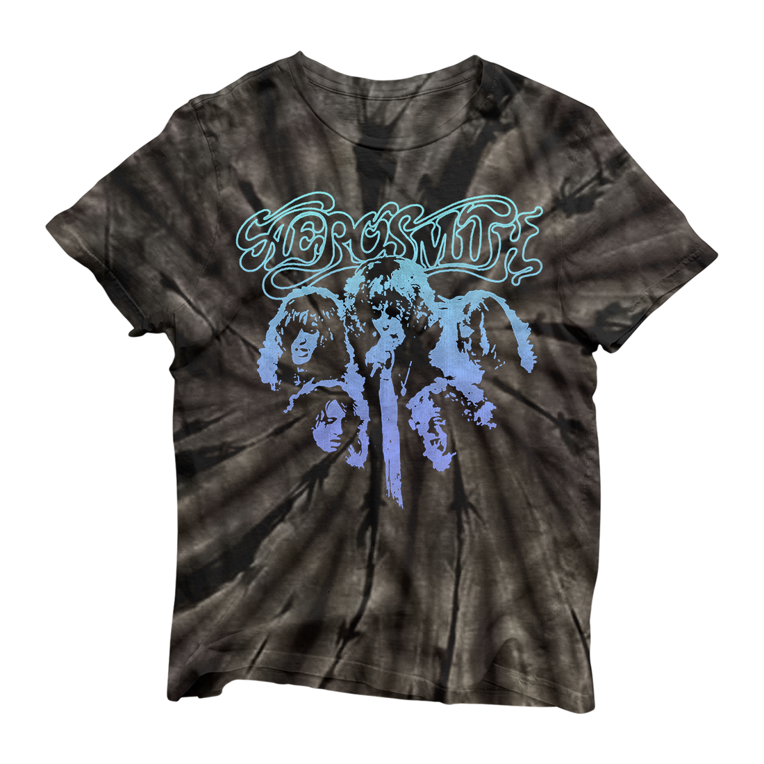 Aerosmith - Black Tye Dye Photo Tee