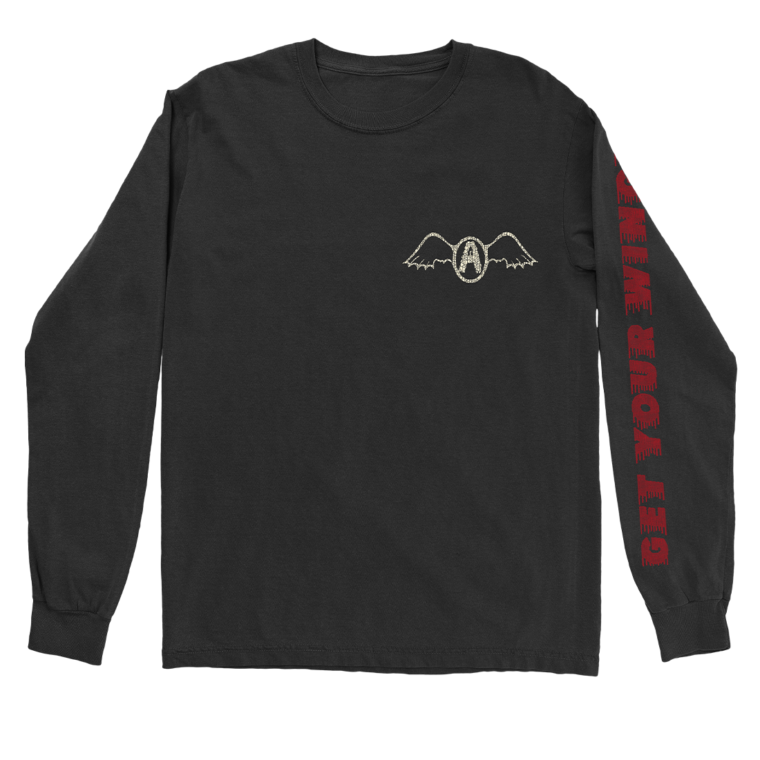 Aerosmith - Wings Long Sleeve - Black