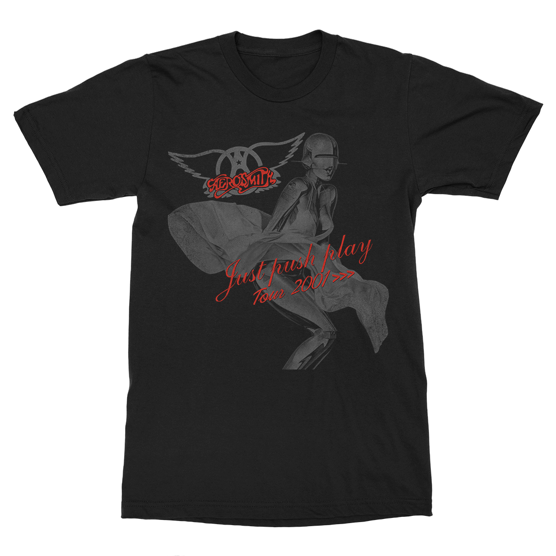 Just Push Play Tour T-Shirt - Aerosmith Just Push Play Tour T-Shirt - Aerosmith