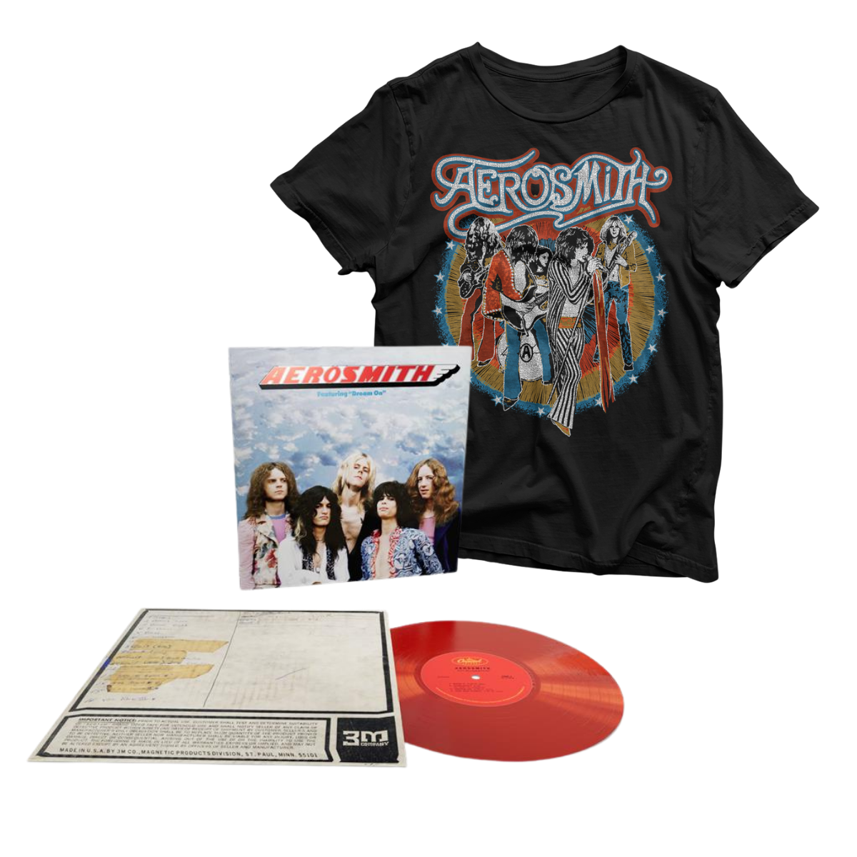 Aerosmith - Limited Edition Translucent Red Vinyl + T-shirt