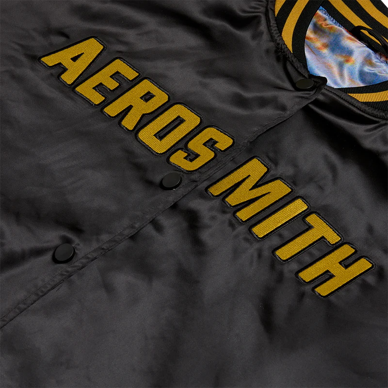 Aerosmith - The Legendary Debut Satin Bomber Jacket