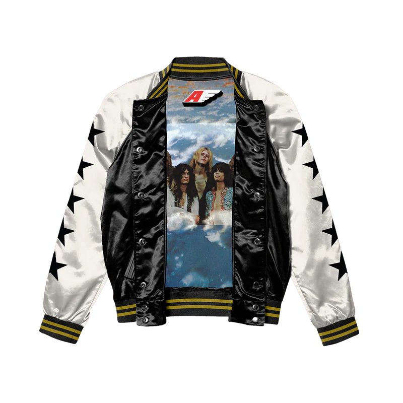 Aerosmith - The Legendary Debut Satin Bomber Jacket