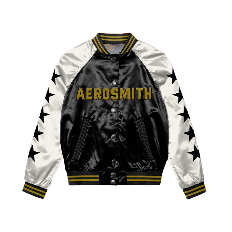 Aerosmith - The Legendary Debut Satin Bomber Jacket