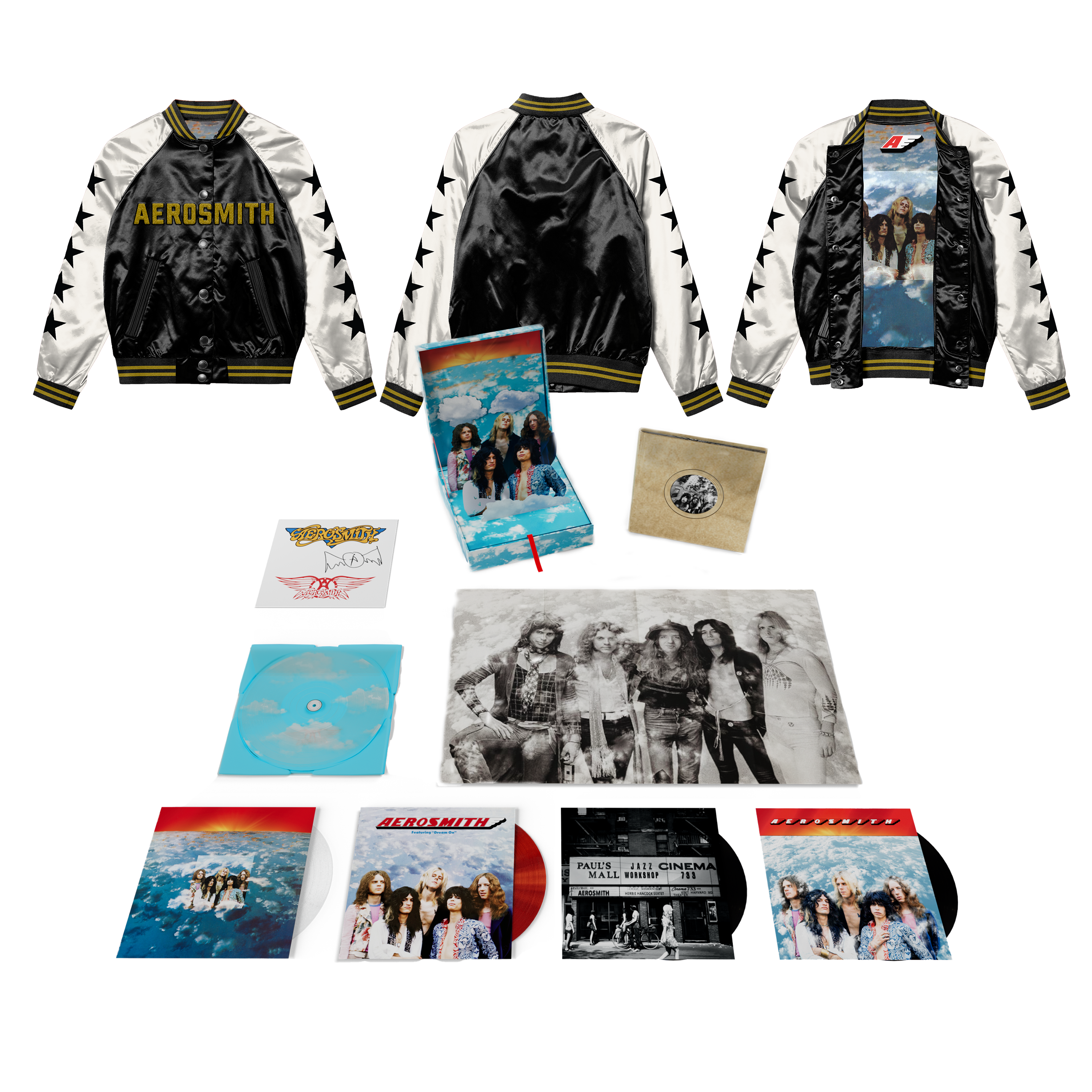 Aerosmith – Legendary Collector’s Edition Bundle: 5LP Boxset + Satin Bomber Jacket