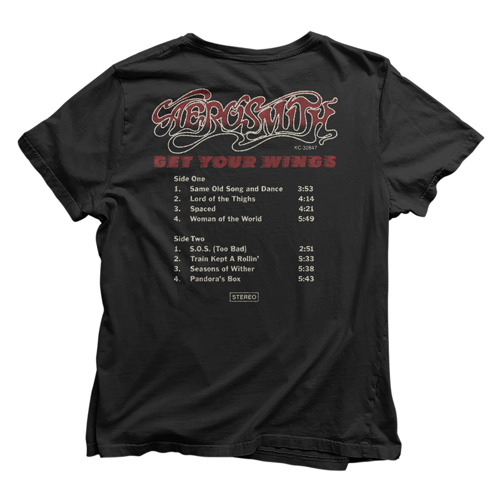 Aerosmith - Get Your Wings Tracklist T-Shirt