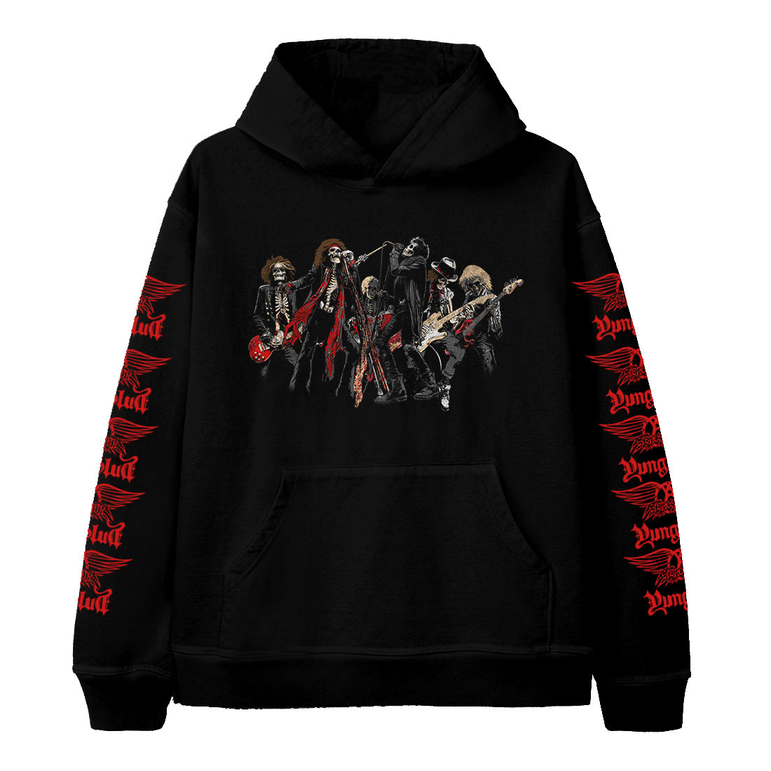 Aerosmith - One More Time Skeleton Hoodie