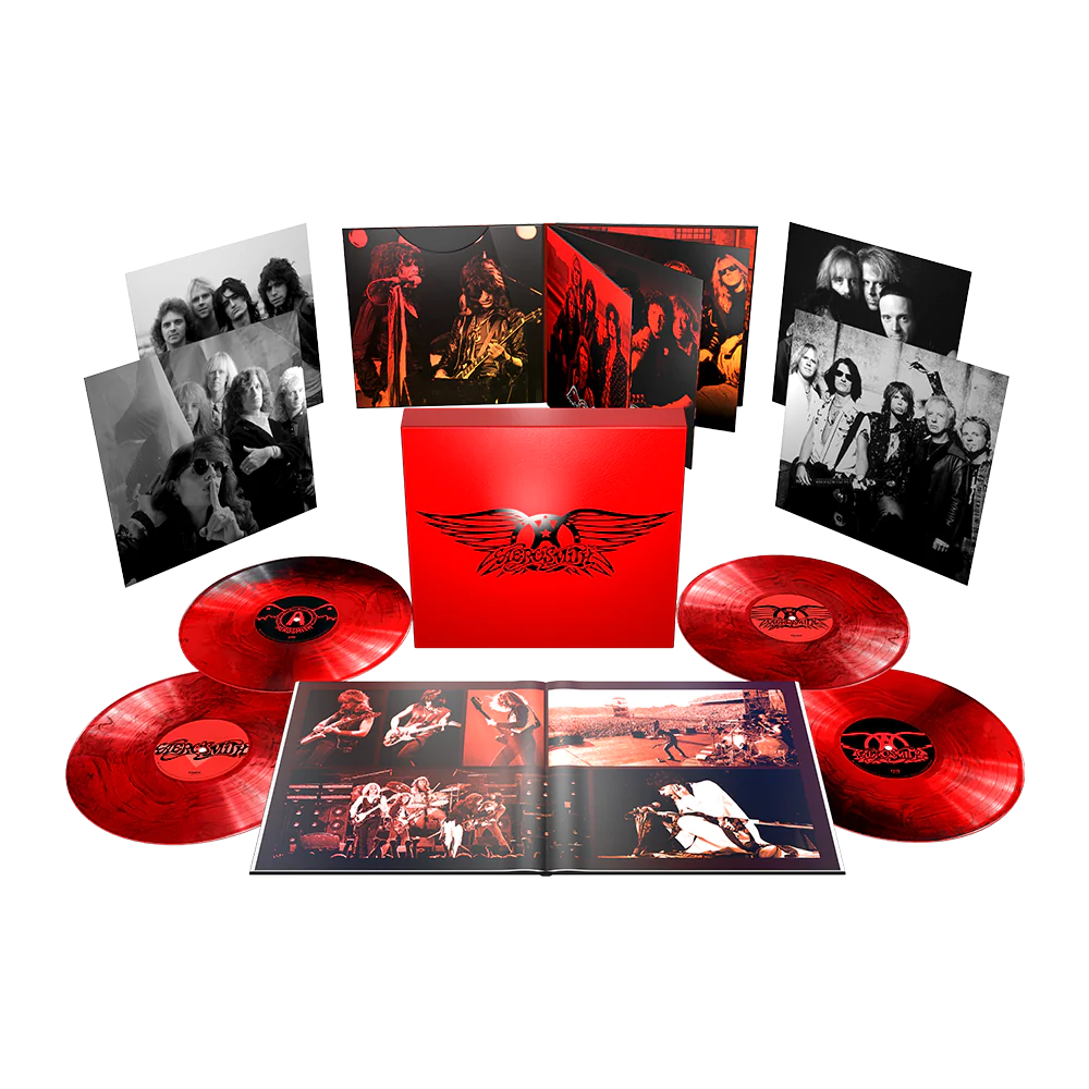 Greatest Hits Super Deluxe 4lp + Ultimate Rock N Roll T-Shirt + Greatest Hits Vinyl Coaster Set + Aerosmith Slipmat