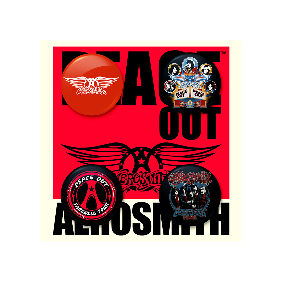 Aerosmith - Peace Out Button Set