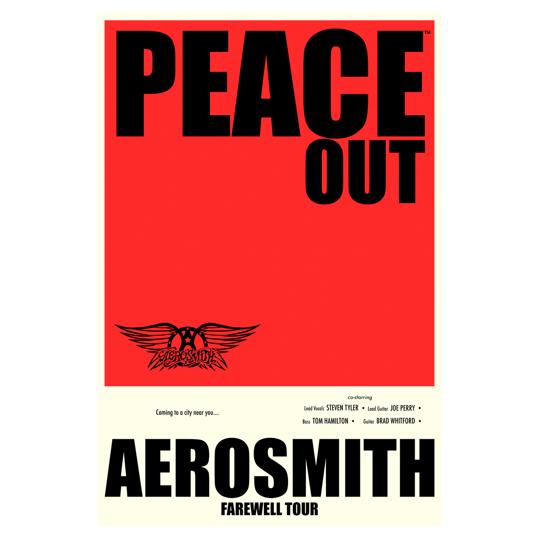 Aerosmith - Peace Out Tour Litho